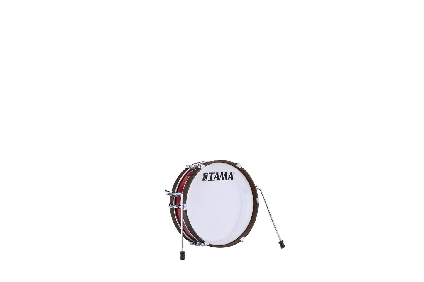TAMA Club-Jam Pancake Bass Drum 18" x 4"- Burnt Red Mist/Chrom HW
