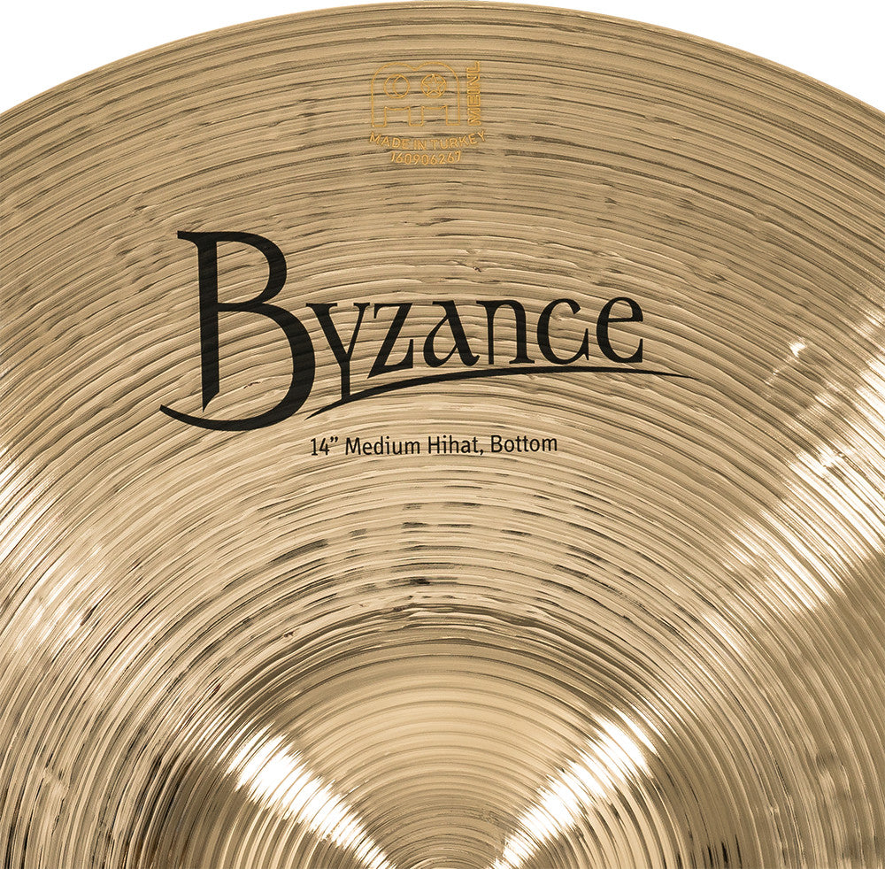 MEINL Cymbals Byzance Brilliant Medium Hihat - 14"