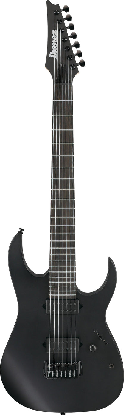 IBANEZ Iron Label RG Electric Guitar 7-String - Black Flat