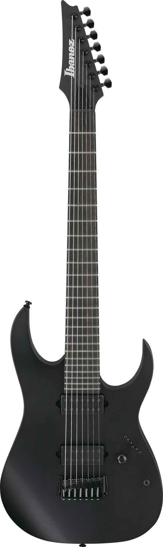 IBANEZ Iron Label RG Electric Guitar 7-String - Black Flat