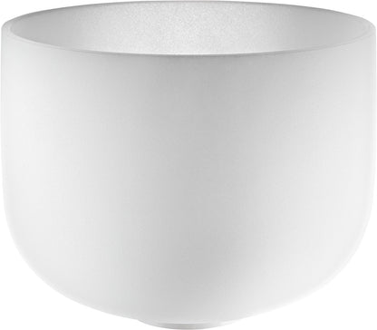 MEINL Sonic Energy Weiß-mattierte Kristallklangschale 9“ - A4/Stirnchakra/432 Hz