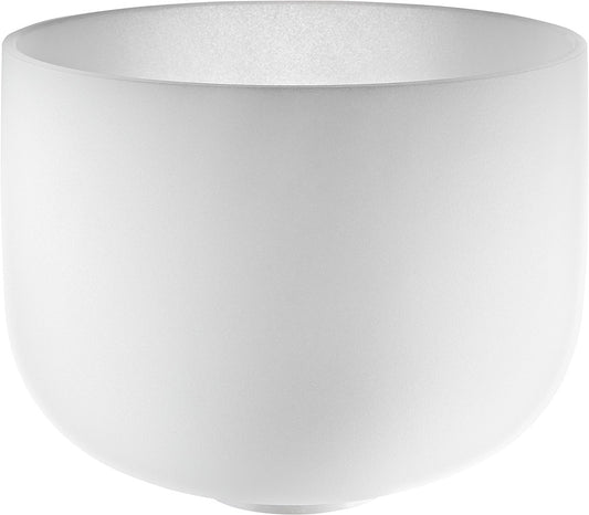 MEINL Sonic Energy Weiß-mattierte Kristallklangschale 9“ - A4/Stirnchakra/432 Hz