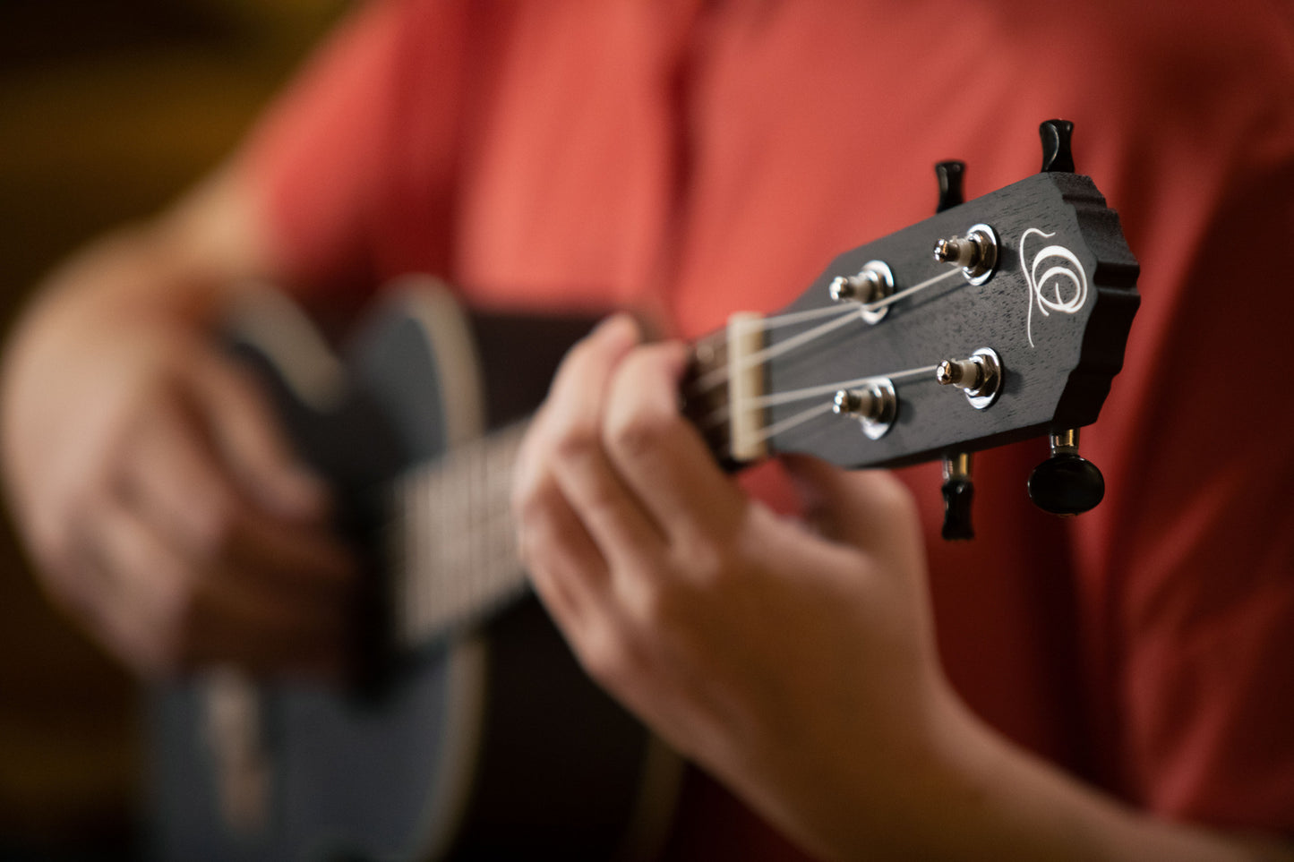 ORTEGA Earth Series Concert Ukulele 4 String - Okoume Coal Black