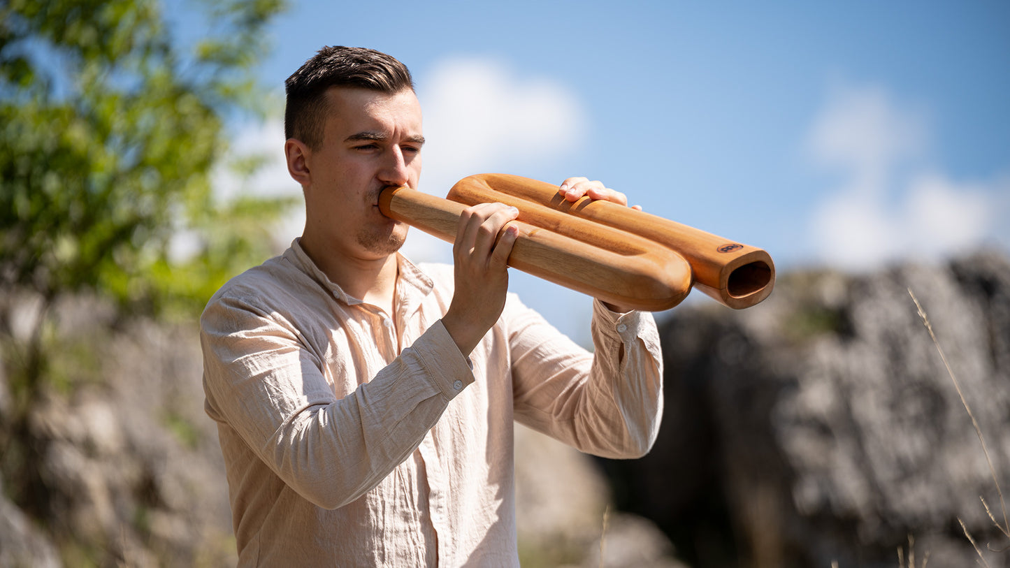 Meinl Sonic Energy Z-shaped Pro Didgeridoo - D Stimmung - Natur