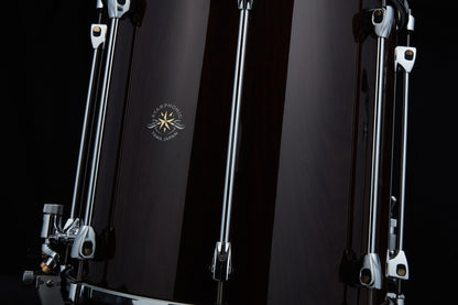 TAMA STARPHONIC Walnut Bravura Field Drum 14" x 14" - Gloss Black Walnut/Chrom HW