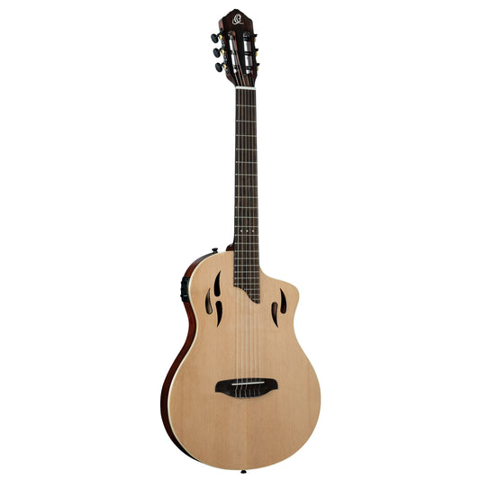 ORTEGA TourPlayer DeLuxe Nylon String Gitarre 6-String - Fichte Natur + Gigbag