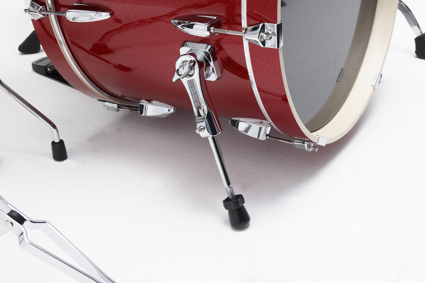 TAMA Imperialstar Drum Set 5 pcs - Burnt Red Mist/Chrome HW + MEINL Cymbals HCS Cymbal Kit/Stage Master Double-Braced Hardware Kit