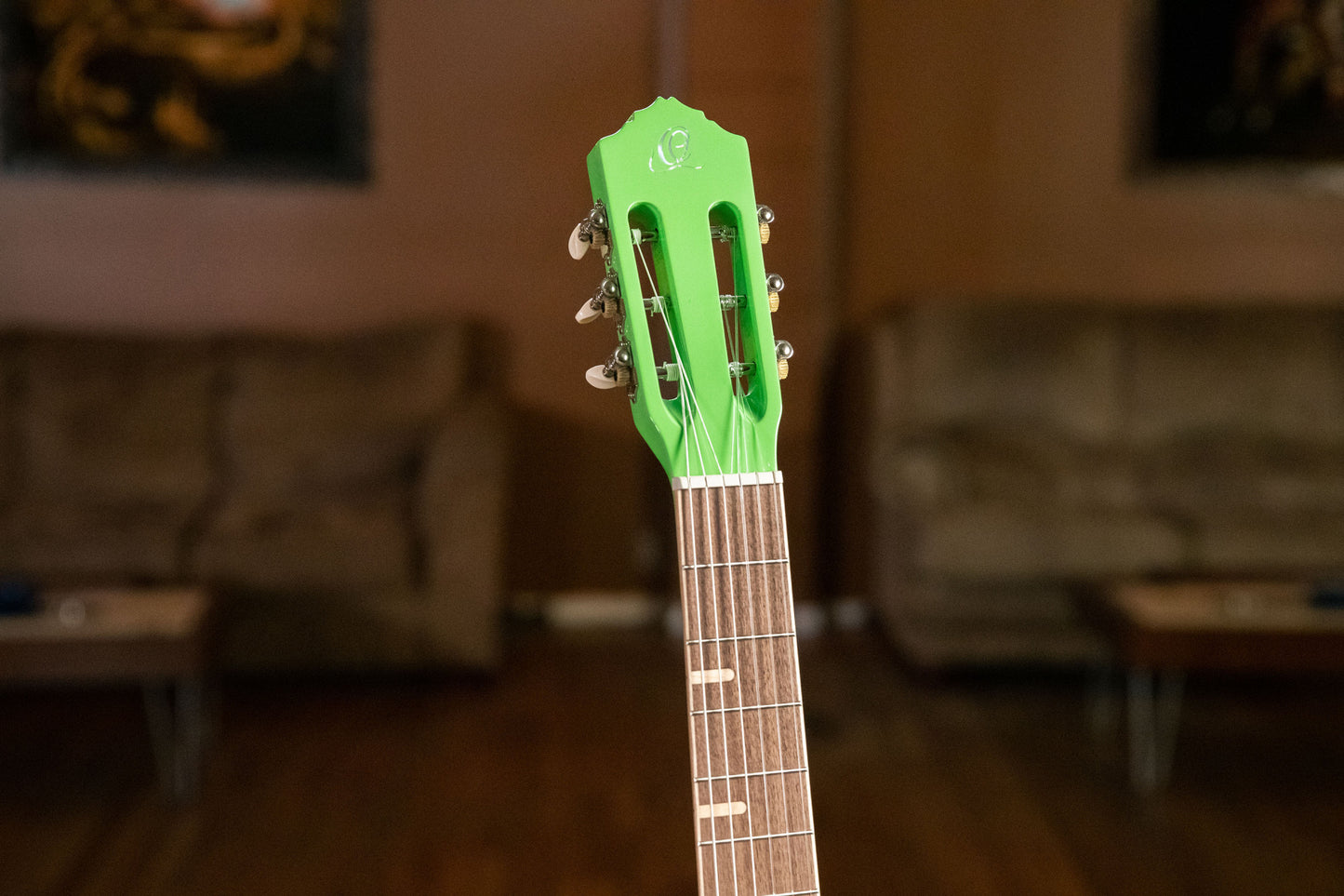 ORTEGA Gaucho Series 4/4 Nylon String Guitar 6-String - Green Apple + Gig Bag