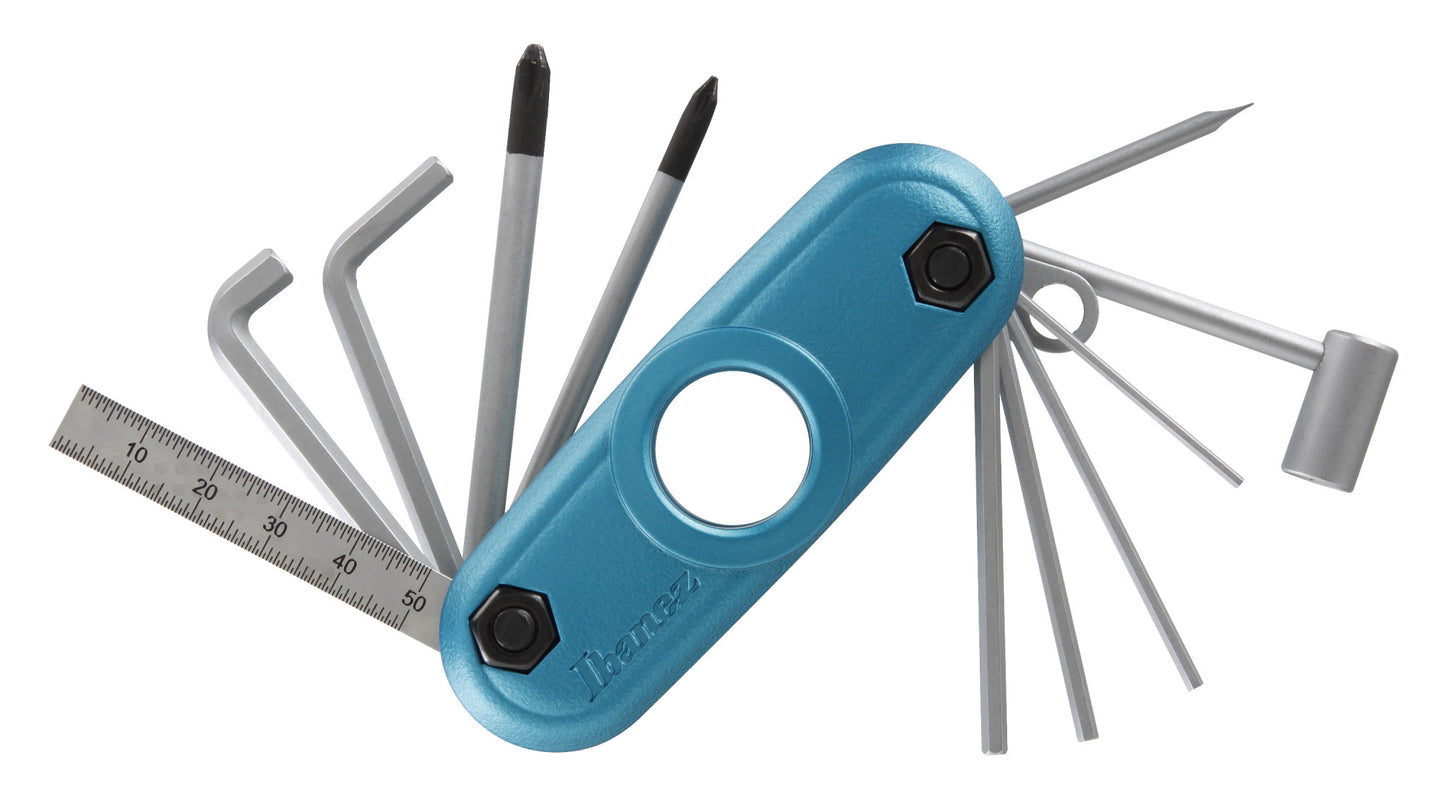 IBANEZ Multi Tool Aqua Blue Matte 11 Tools in 1