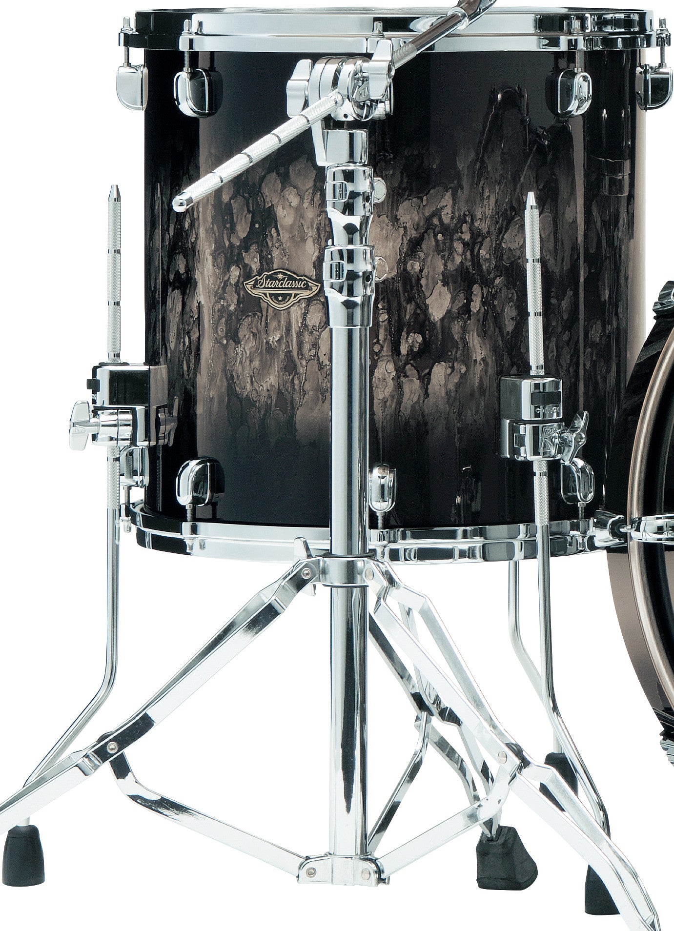 TAMA Starclassic Walnut/Birch Lacquer Floor Tom 18" x 16" - Molten Platinum Burst/Chrom HW