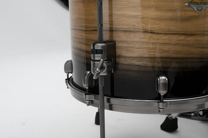TAMA Starclassic Maple Exotic Floor Tom 14" x 14" - Natural Pacific Walnut Burst/Smoked Black Nickel HW