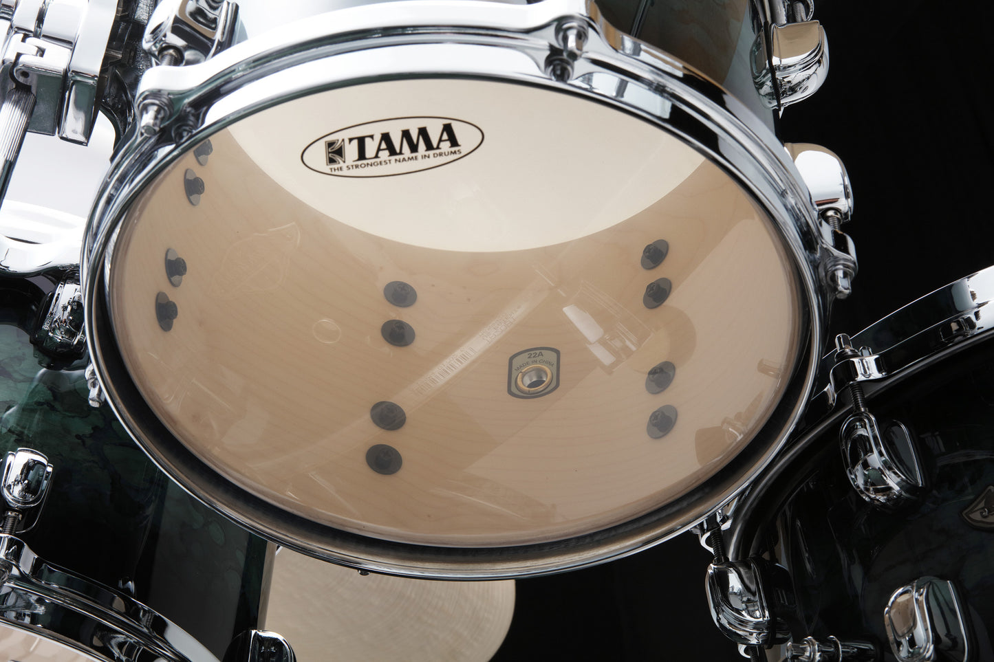 TAMA Starclassic Performer Rack Tom 10" x 8" - Molten Steel Blue Burst/Chrome HW