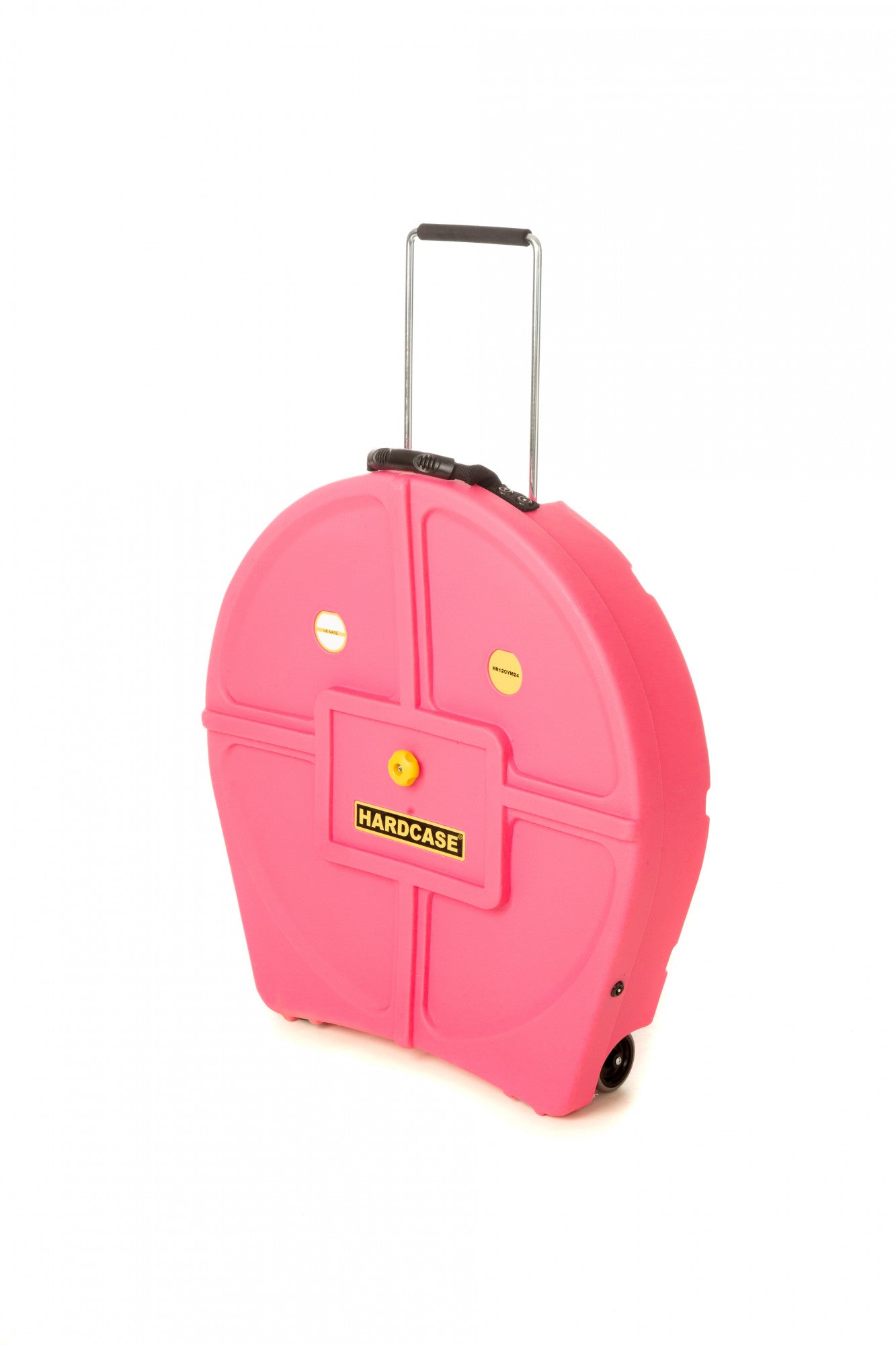 HARDCASE Cymbal Trolley-Case 24" für 12 Becken - Pink