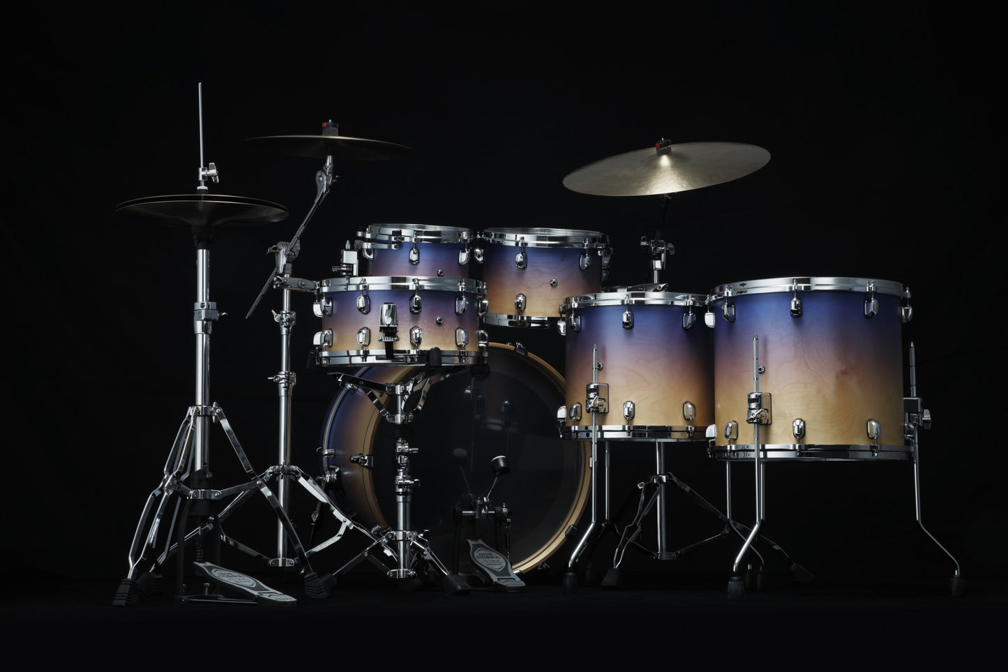 TAMA Starclassic Walnut/Birch Lacquer Shell Kit 5 teilig - Satin Purple Atmosphere Fade/Chrom HW