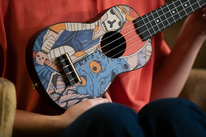 KEIKI K2 Series Soprano Ukulele Set - Agathis / ABS Samurai
