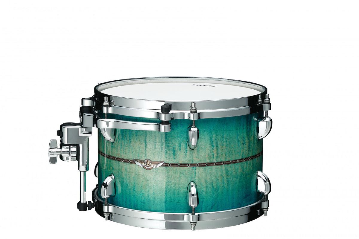 TAMA STAR Maple Rack Tom 10" x 7" - Emerald Sea Curly Maple Burst/Chrom HW/mit Inlay (outside)