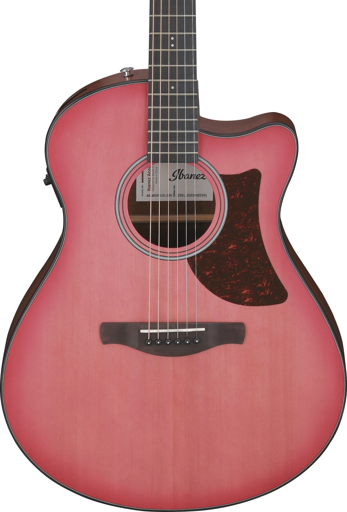 IBANEZ Advanced Acoustic AAM Akustikgitarre 6-String - Coral Red Burst Open Pore