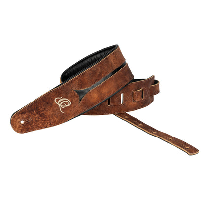 ORTEGA Genuine-Leather Bass-Strap - Chestnut Tree
