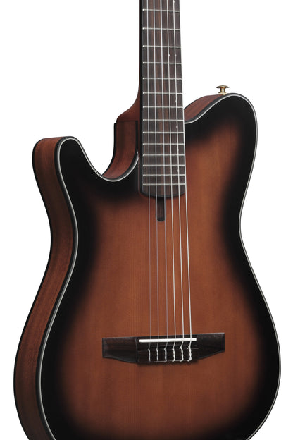 IBANEZ FRH Nylon-Saiten-Gitarre 6-String Lefty - Brown Sunburst Flat