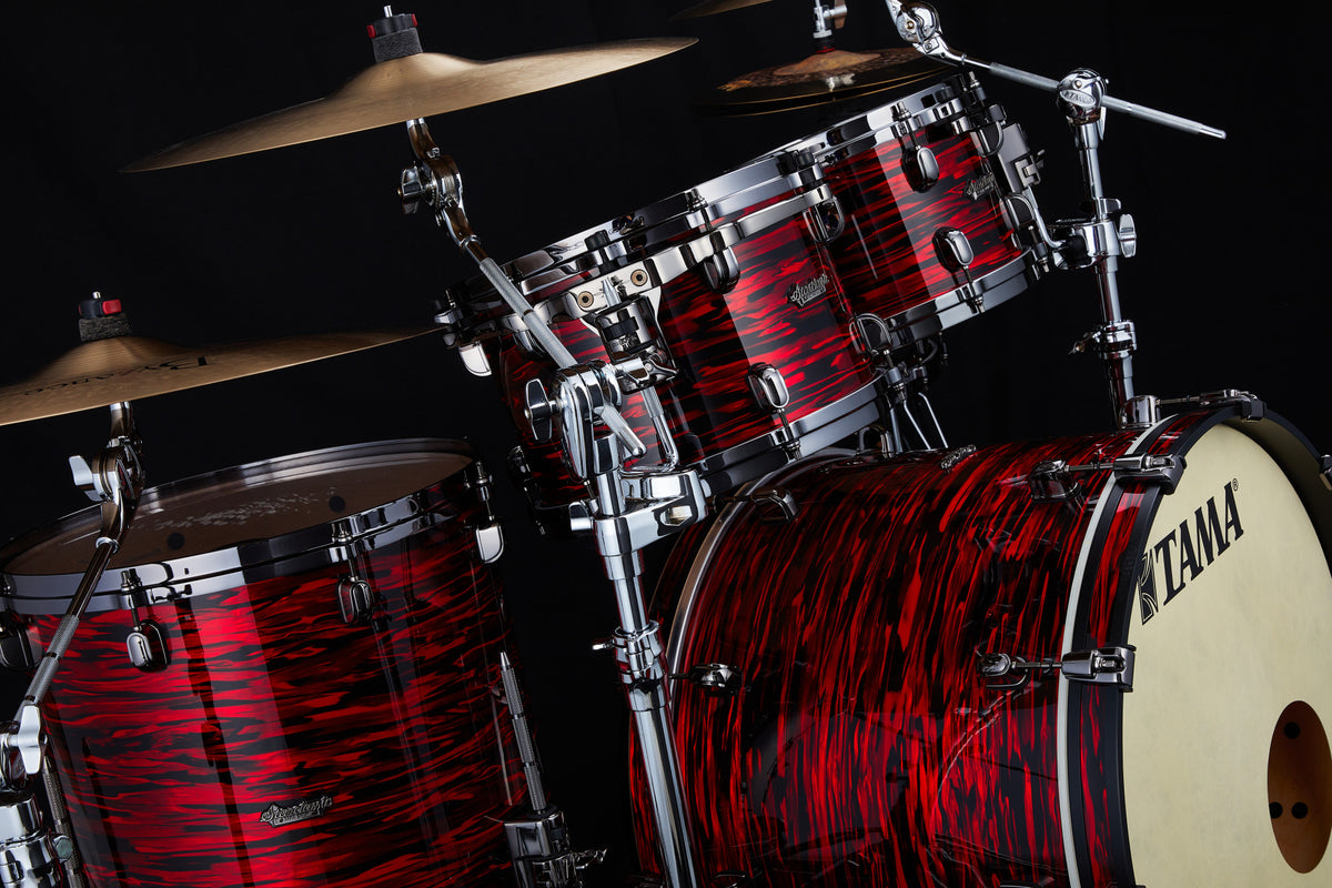 TAMA Starclassic Maple Duracover Wrap Shell Kit 4 teilig - Red Oyster/Black Nickel HW
