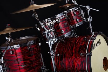 TAMA Starclassic Maple Duracover Wrap Shell Kit 4 teilig - Red Oyster/Black Nickel HW