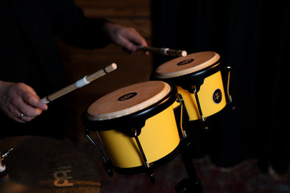 MEINL Percussion Journey Series Bongo 6 1/2" Macho & 7 1/2" Hembra - Illuminating Yellow