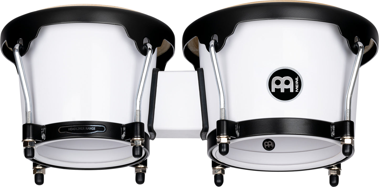 MEINL Percussion Journey Series Bongo 6 1/2" Macho & 7 1/2" Hembra - Bright White