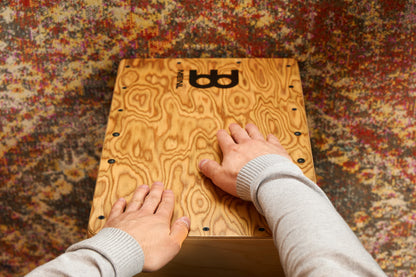 MEINL Percussion Woodcraft Professional Series String Cajon - Makah Burl