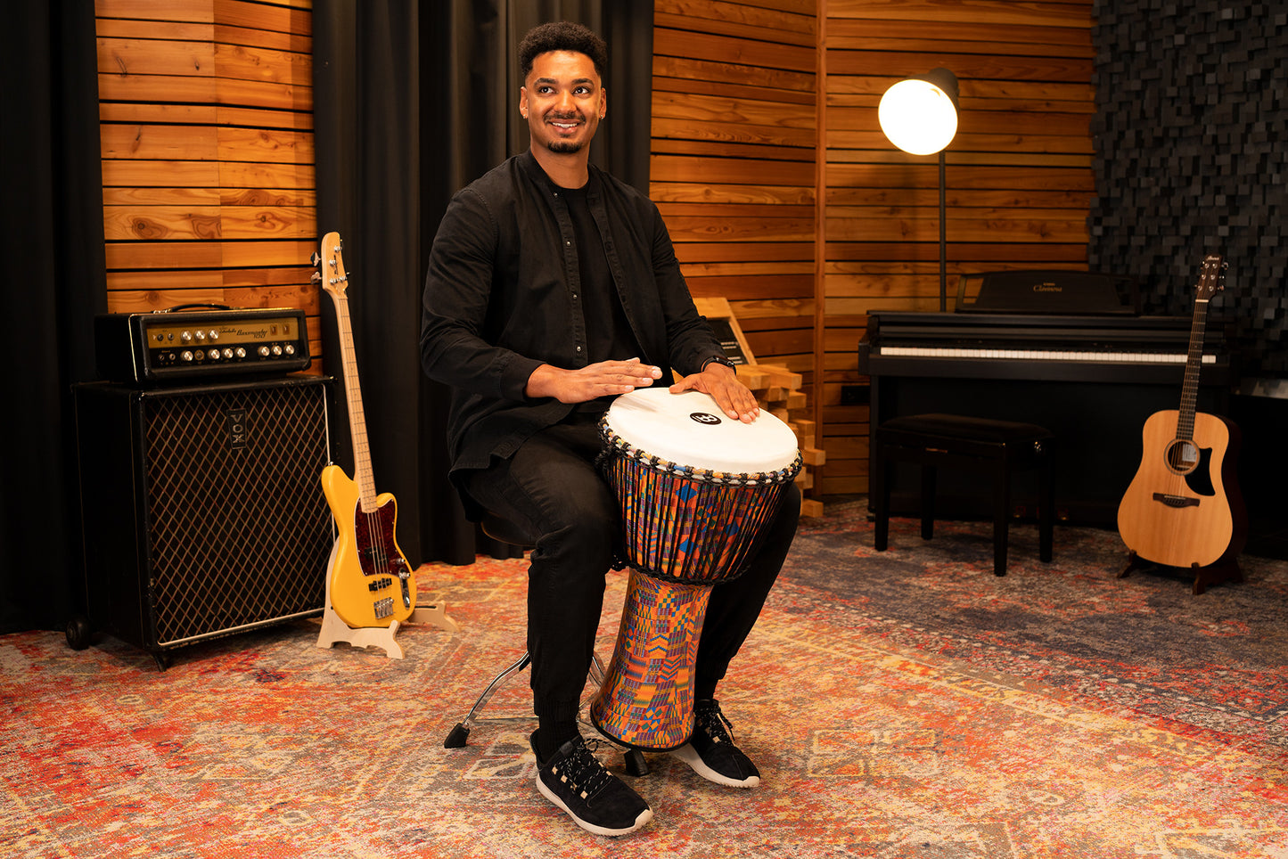 MEINL Percussion Travel Series African Djembe - Kenyan Quilt Extra-Large - Synthetikfell