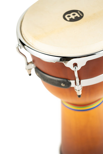 MEINL Percussion Floatune Series Djembe 12" - Zebra Finished Ash Matte