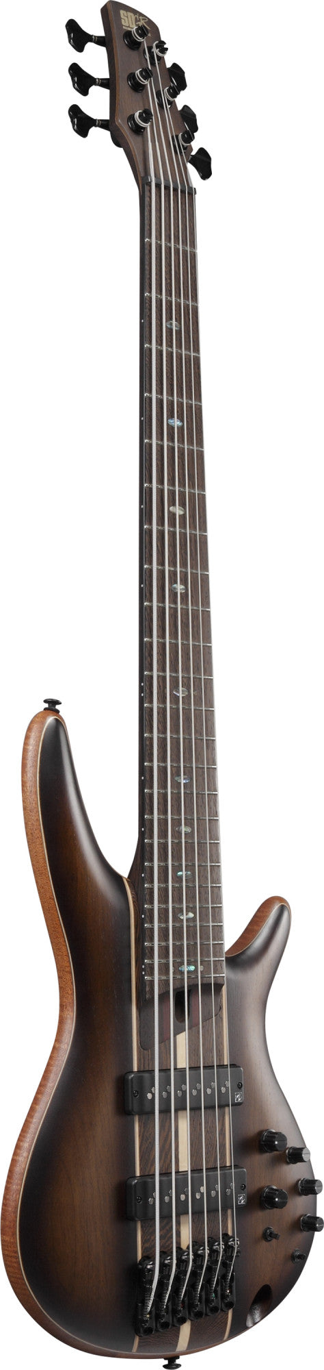 IBANEZ Premium SR Electric Bass 6-String - Dual Mocha Burst Flat + Gig Bag