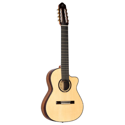 ORTEGA Javier Reyes Signature Konzertgitarre 4/4 8-Saiter Made in Spain - Natur inkl. Koffer