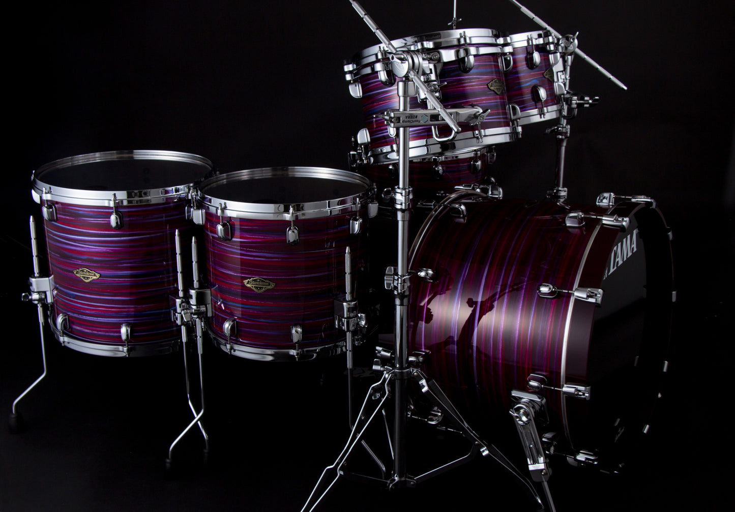 TAMA Starclassic Walnut/Birch Lacquer Shell Kit 5 pcs - Lacquer Phantasm Oyster/Chrome HW
