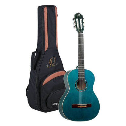 ORTEGA Family Series 3/4 Konzertgitarre 6 String - Ocean Blue + Bag