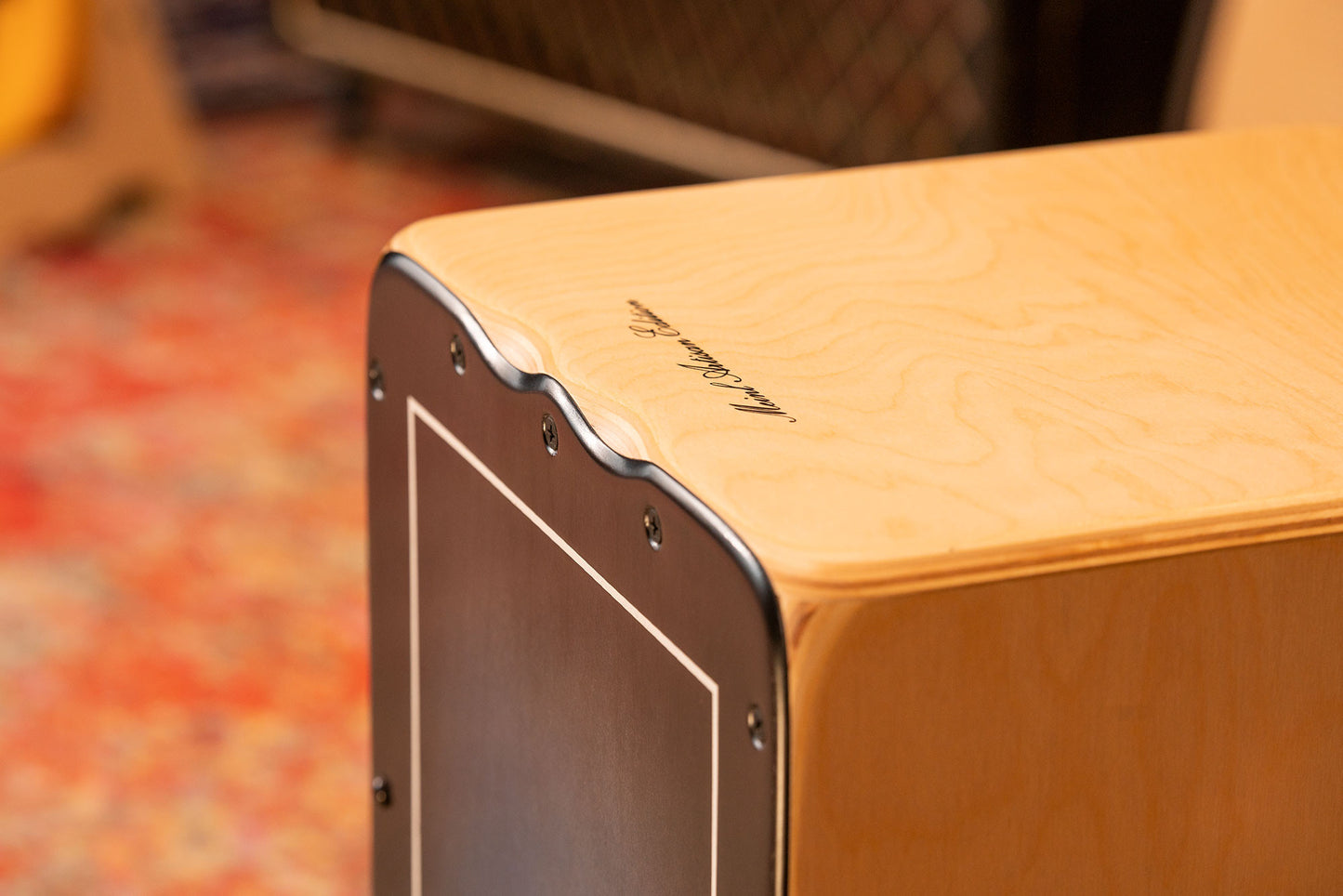 MEINL Percussion Artisan Edition Series String Cajon Tango Line - Blue Fade