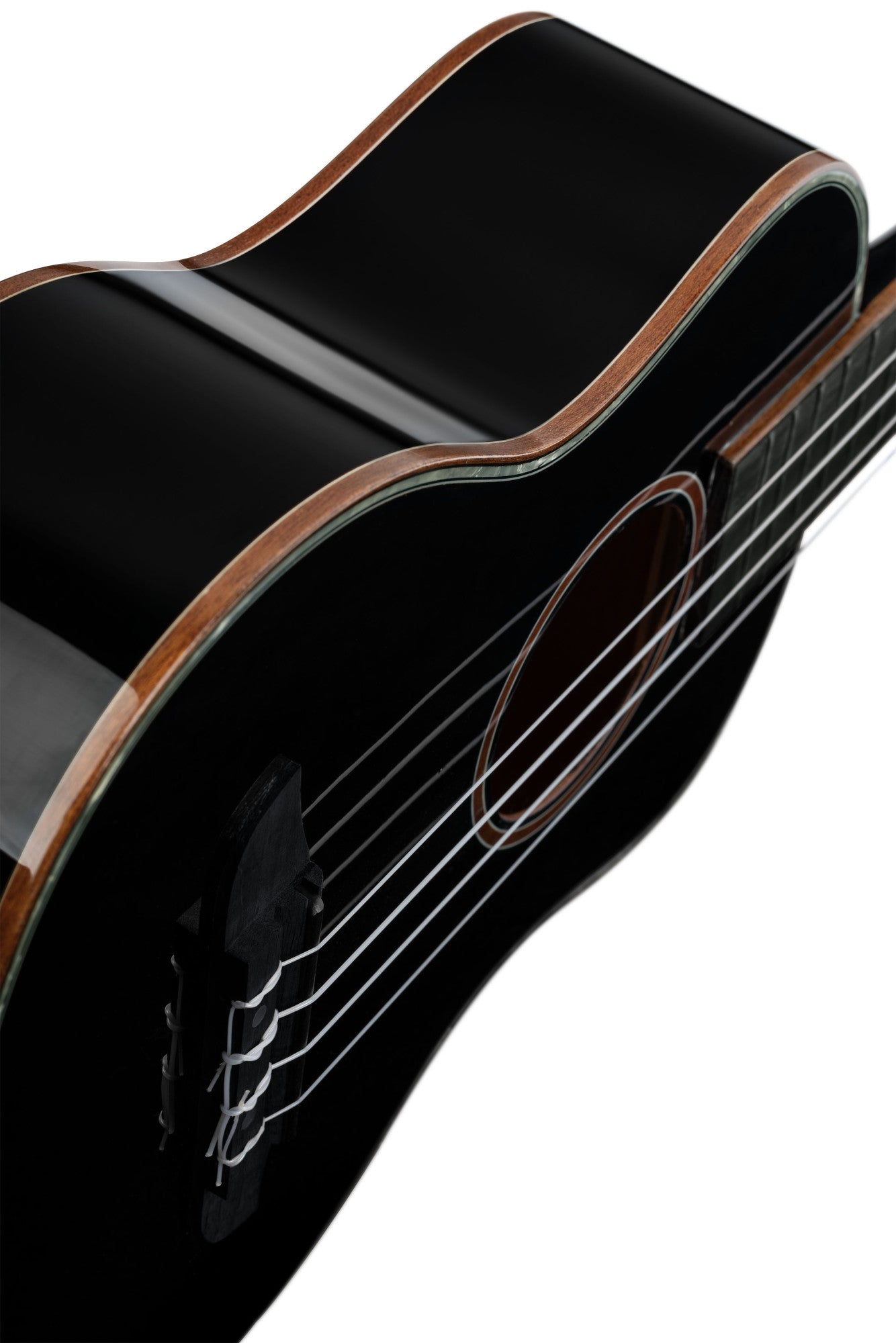 ORTEGA Onyx Serie Tenor Ukulele 4 String - Spruce / Mahogany Black + Bag