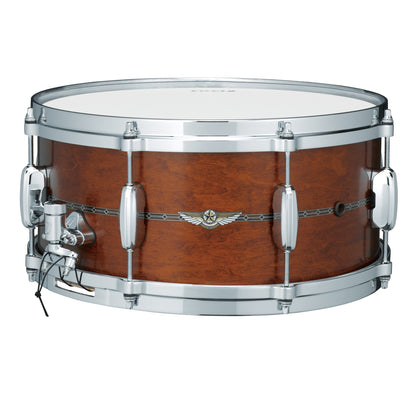 TAMA STAR Maple Snaredrum 14" x 8" - Satin Antique Brown/Chrom HW - Outside Inlay