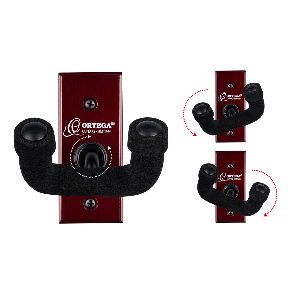 ORTEGA Guitar Wall Hanger - Wine Red