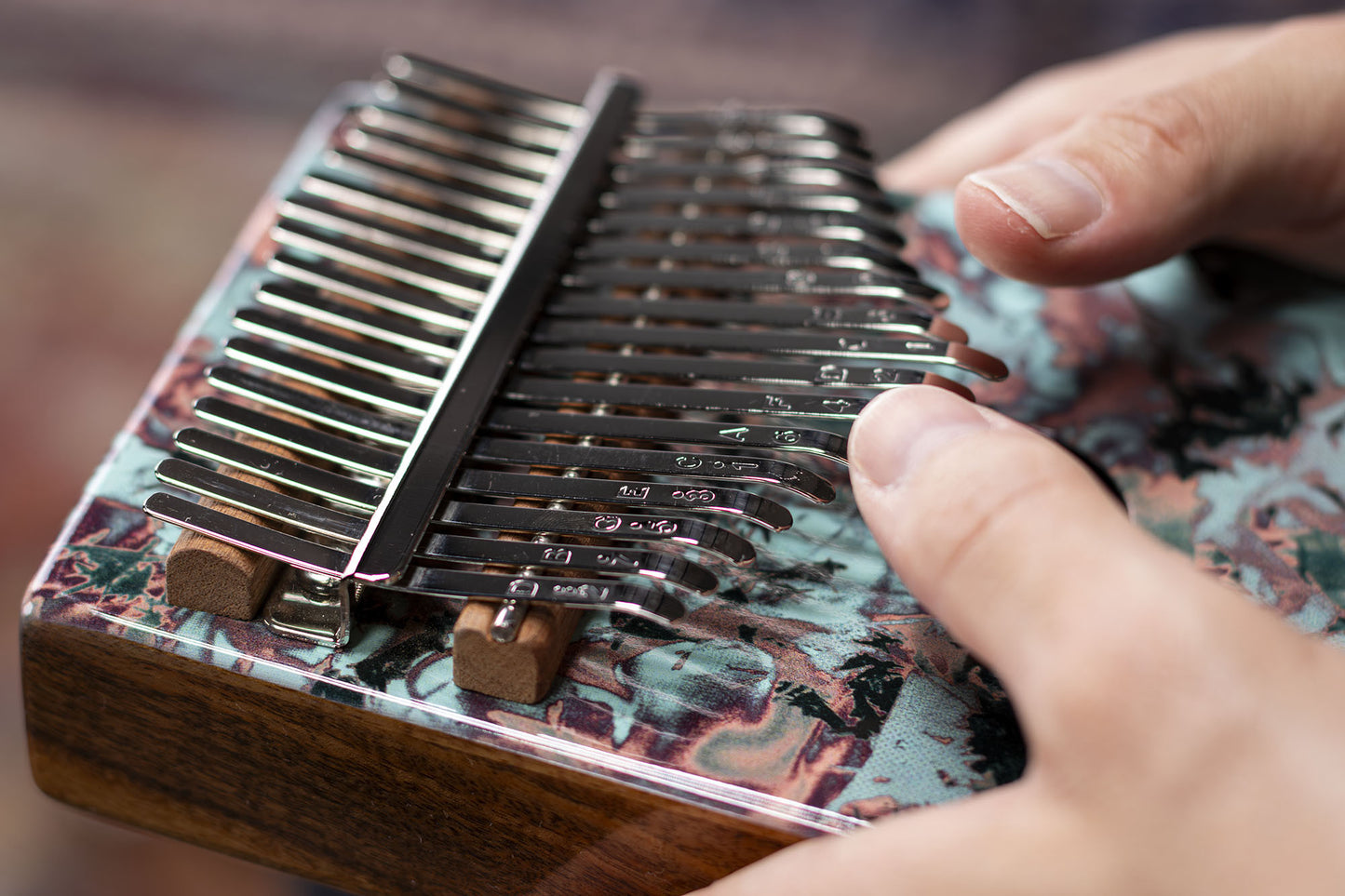 MEINL Percussion Sound Hole Designer Kalimba - Coral Reef