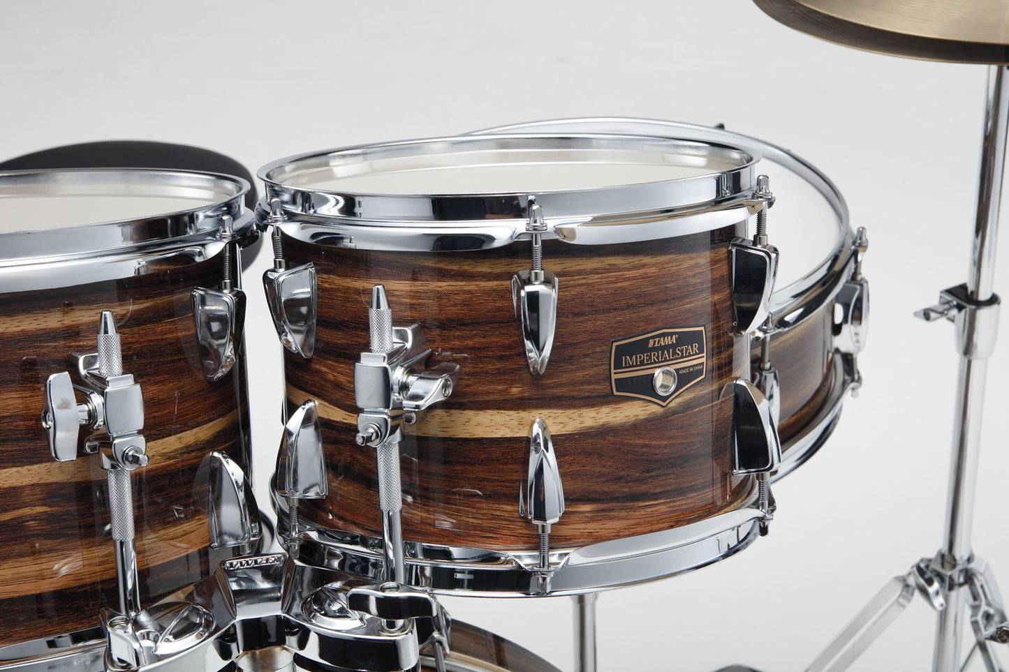 TAMA Imperialstar Rack Tom 10" x 7" - Coffee Teak Wrap/Chrome HW