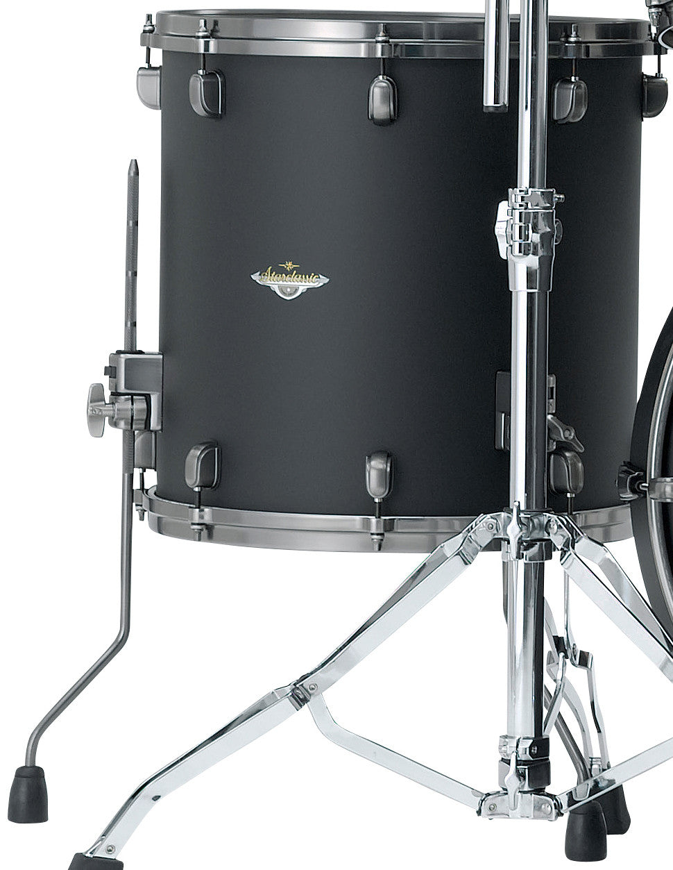 TAMA Starclassic Maple Lacquer Floor Tom 14" x 14" - Flat Black/Smoked Black Nickel HW