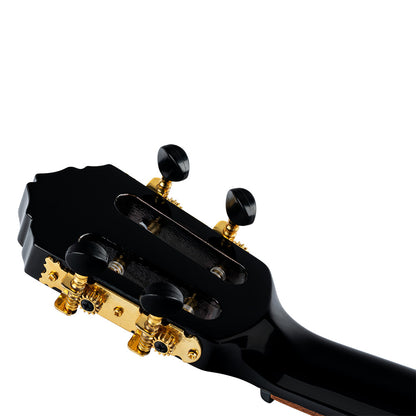 ORTEGA Onyx Serie Konzert Ukulele 4 String - Spruce / Mahogany Black + Bag