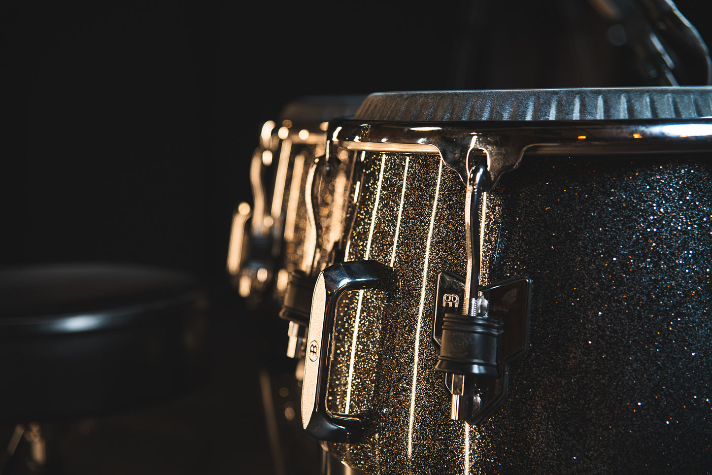 MEINL Percussion Artist Series Diego Galé Quinto 11"/REMO® Black Calfskin Skyndeep Heads - Midnight Star