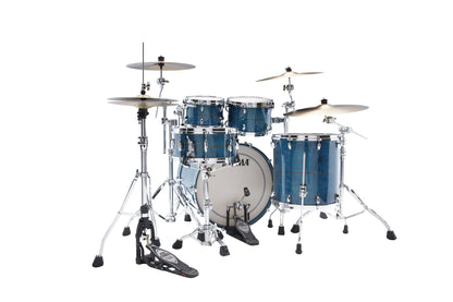 TAMA STAR Maple Shell Kit 4 teilig - Ocean Blue Curly Maple/Chrom HW