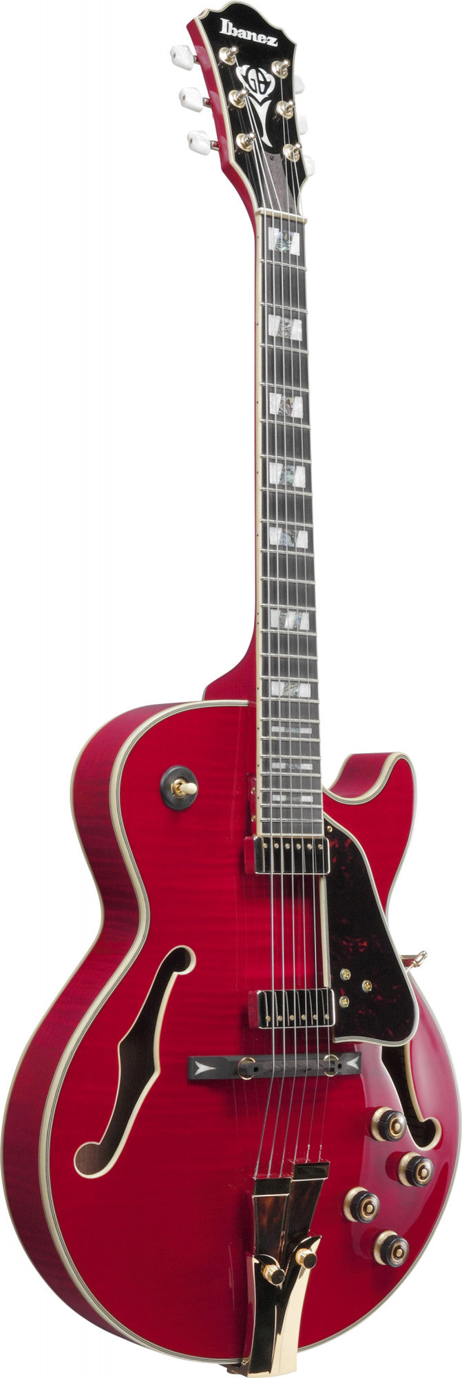 IBANEZ George Benson Signature Hollow Body Guitar 6-String  - Sapphire Red + Case