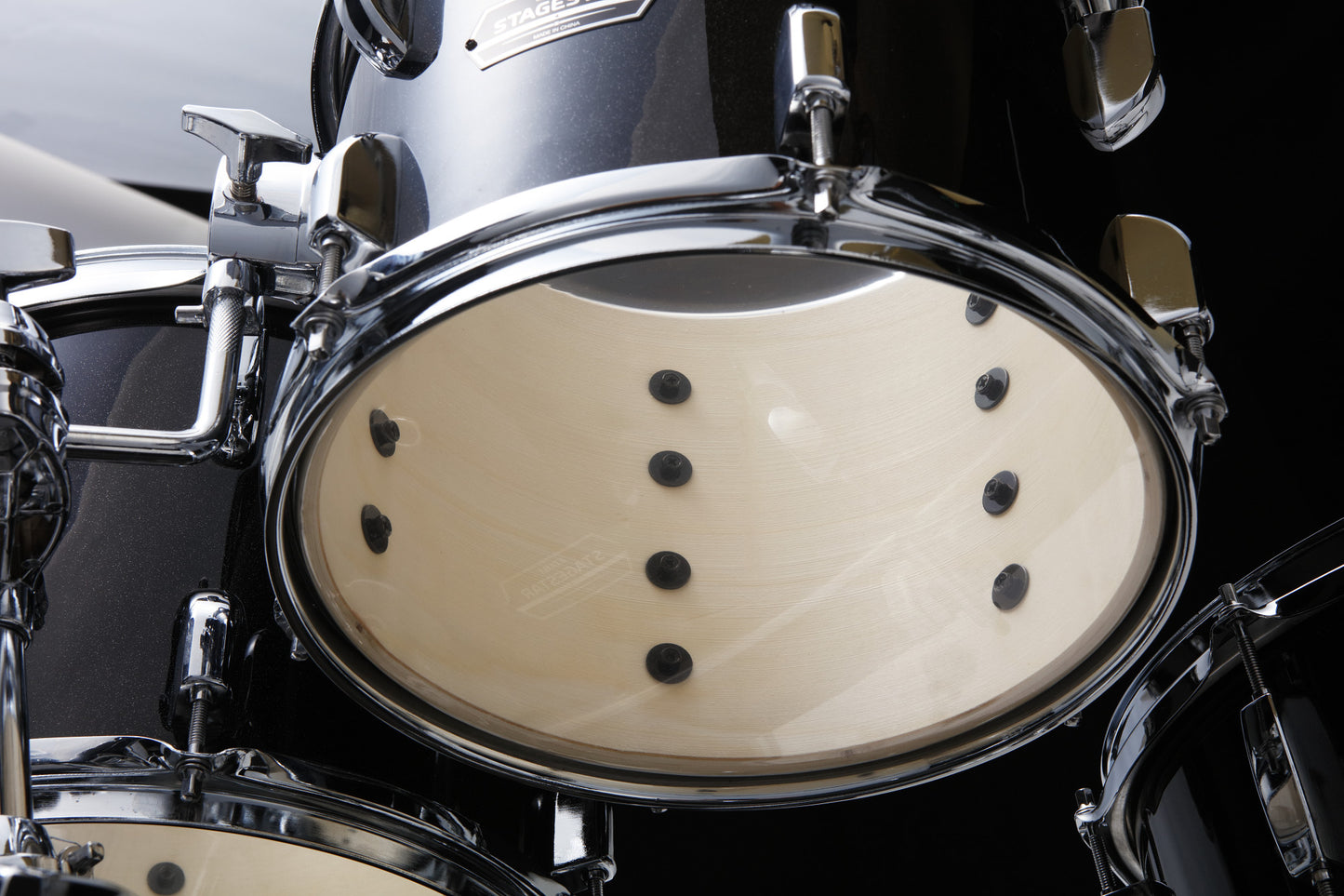 TAMA Stagestar Drum Set 5 teilig (22" BD) - Black Night Sparkle/Chrom HW + MEINL Cymbals BCS Cymbal Set