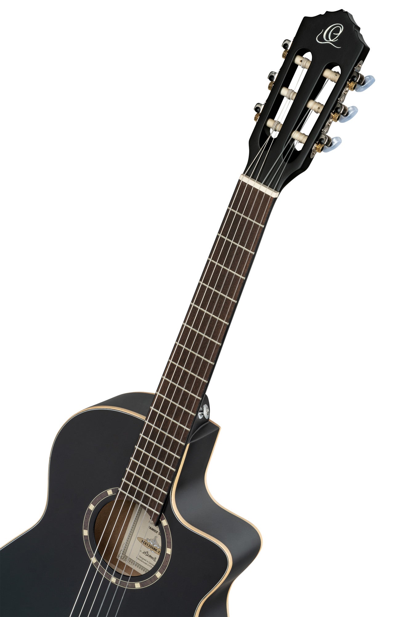 ORTEGA Family Series 3/4 Konzertgitarre 6-String - Satin Black + Gigbag