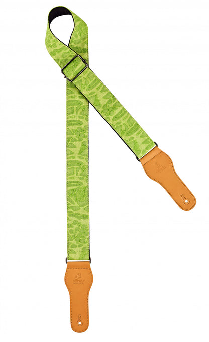 ORTEGA Spring Series Baumwollgitarrengurt - Green Jean