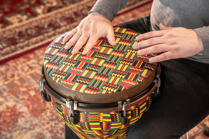 MEINL Percussion Jumbo Djembe 14" - Simbra/Designer Head