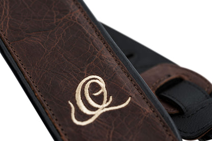 ORTEGA Echtledergitarrengurt - Vintage Brown